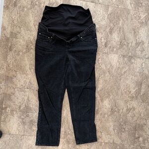 Black Abercrombie Maternity 90s Straight Jeans